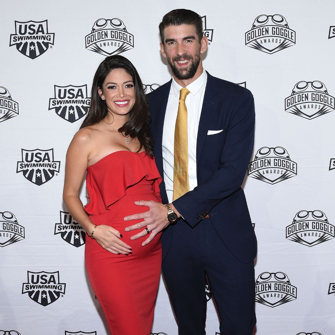 Michael Phelps and his wife, Nicole Johnson,