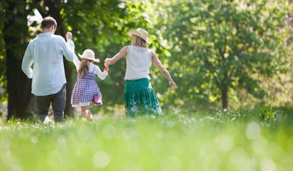 Family in the park