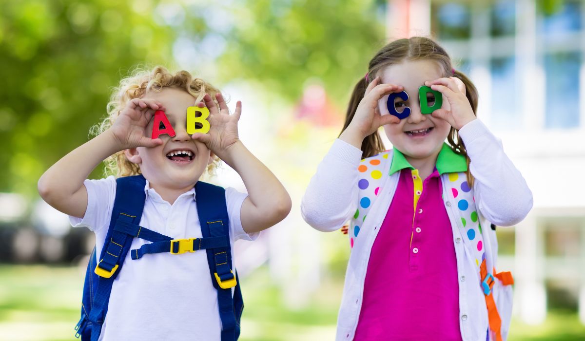 Kids at school