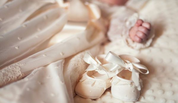 Baby's christening clothes