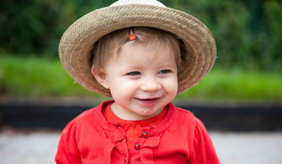 A child with Hand Foot and Mouth