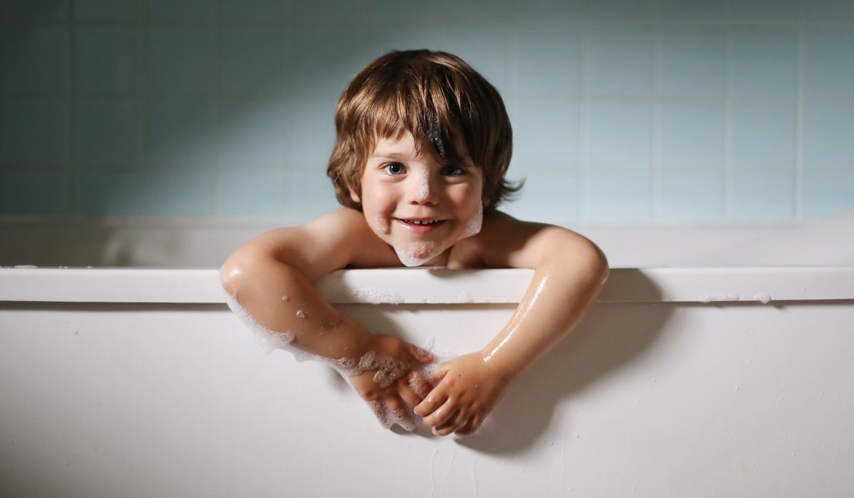 Child in bath