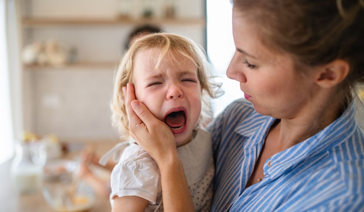 Toddler having a tantrum