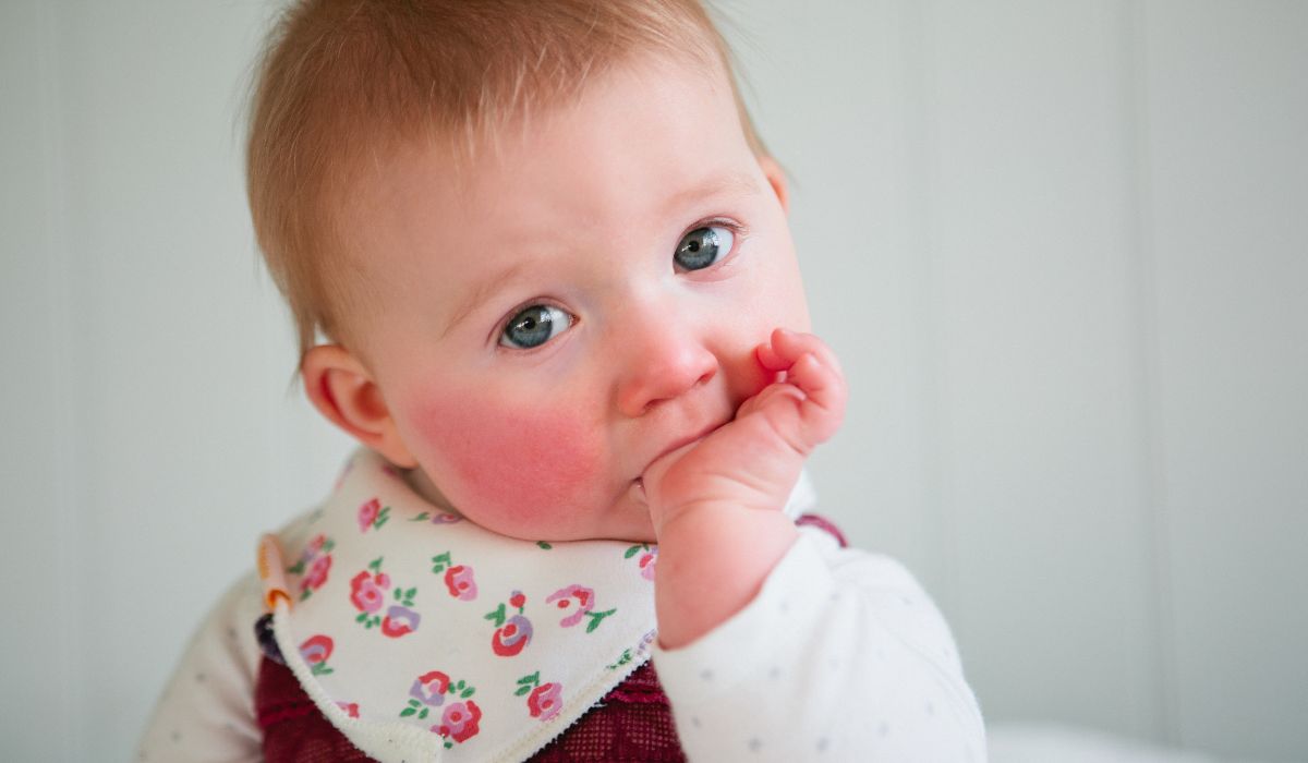 Teething baby