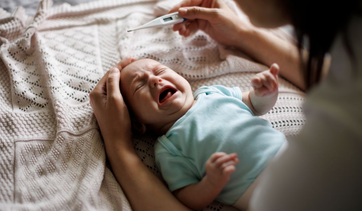 Baby with a fever
