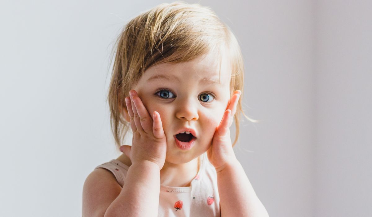 Baby girl shocked