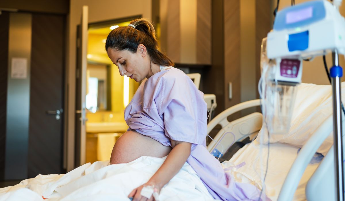 Woman in labour