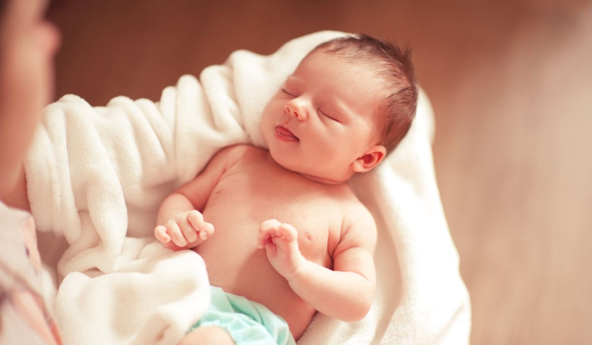 Mother and newborn baby