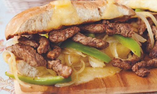 Philly cheese steak subs