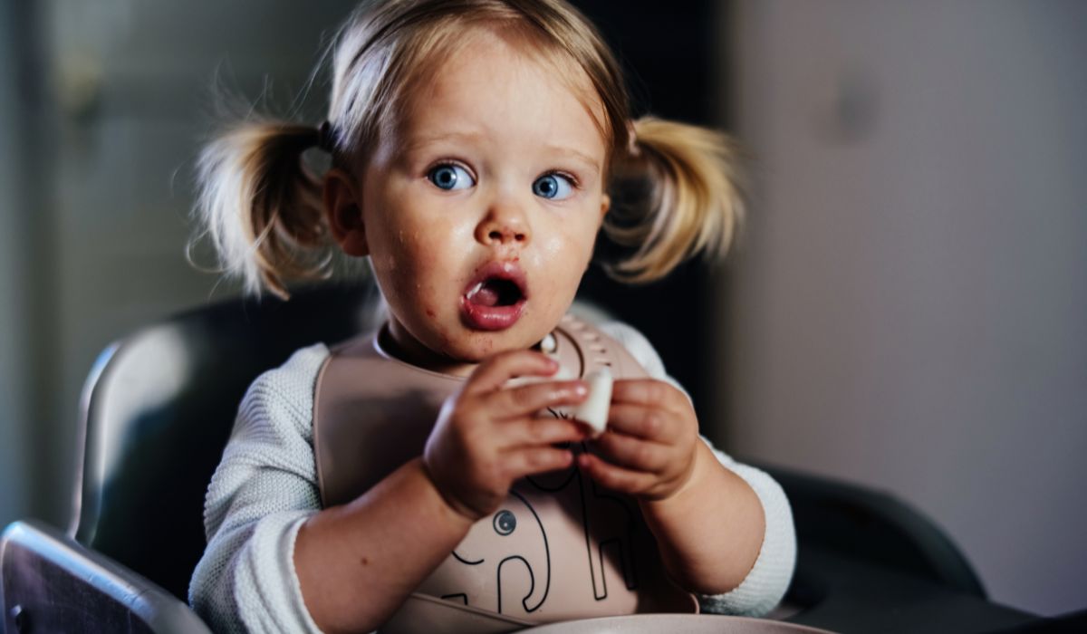 Toddler eating