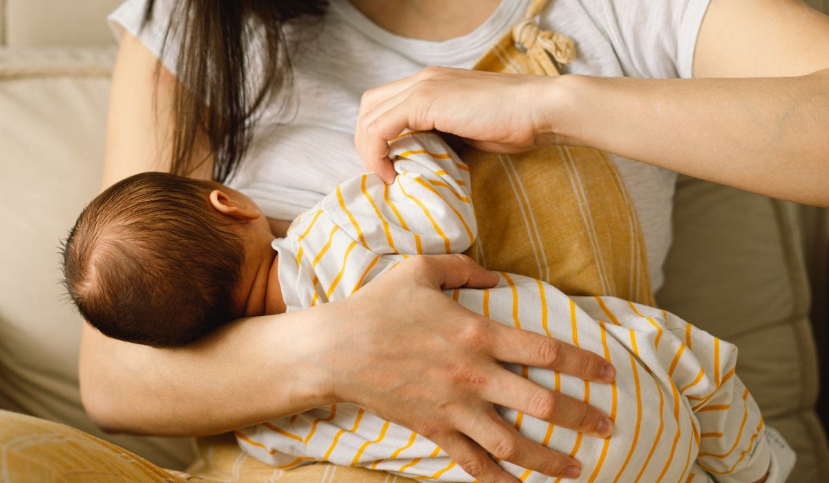 Woman breastfeeding