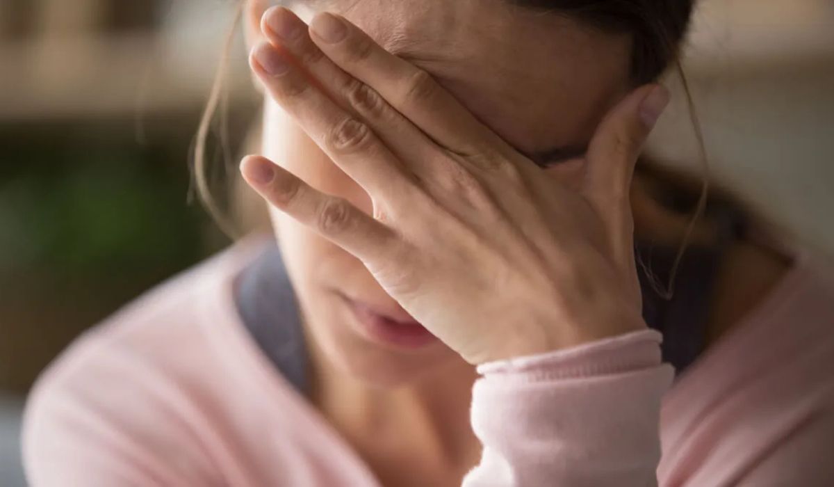 Stressed woman