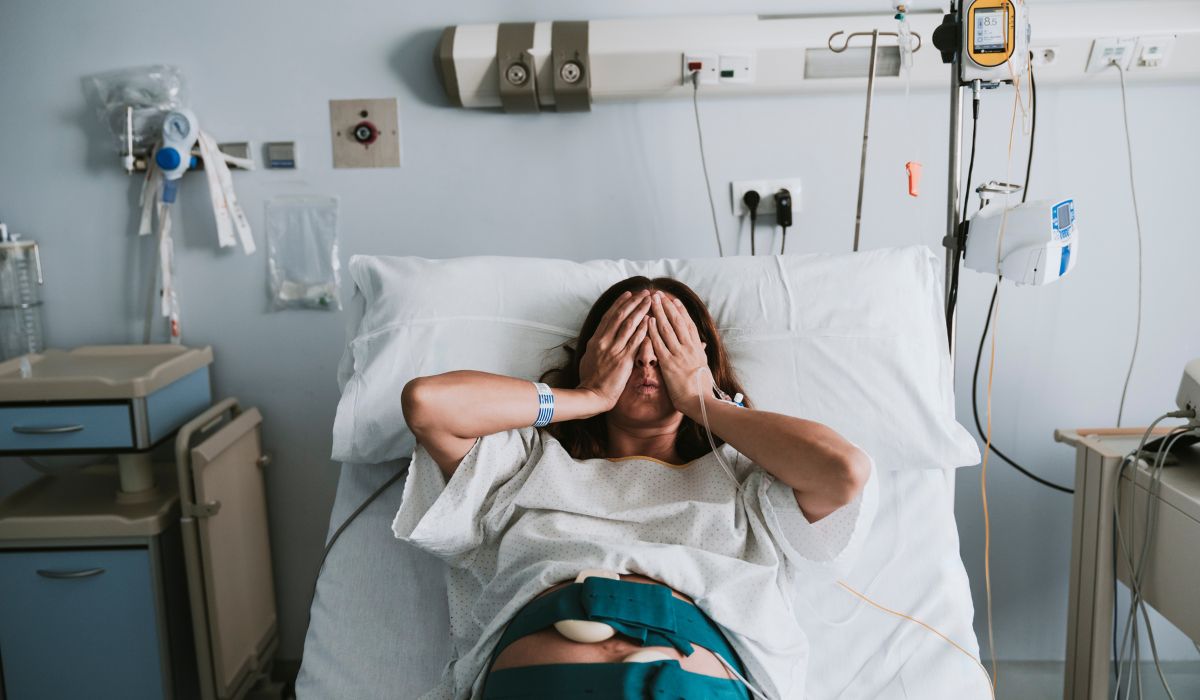 Woman in labour