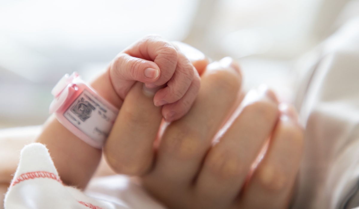 Newborn baby girl