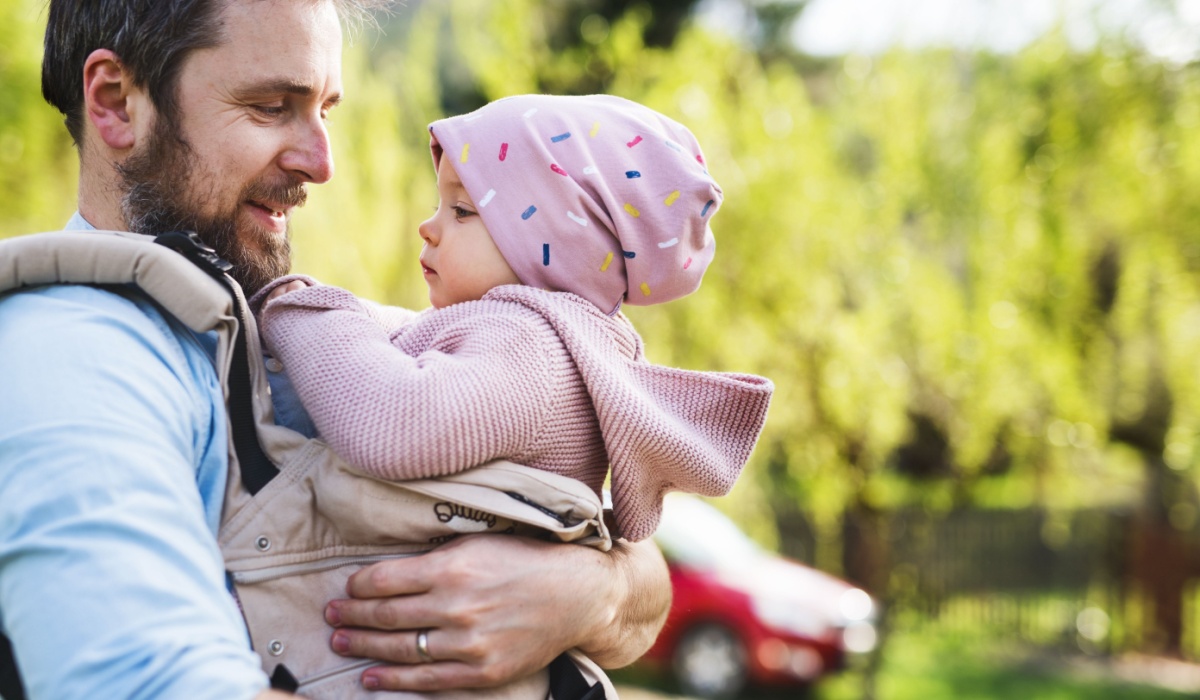 Dad with baby.