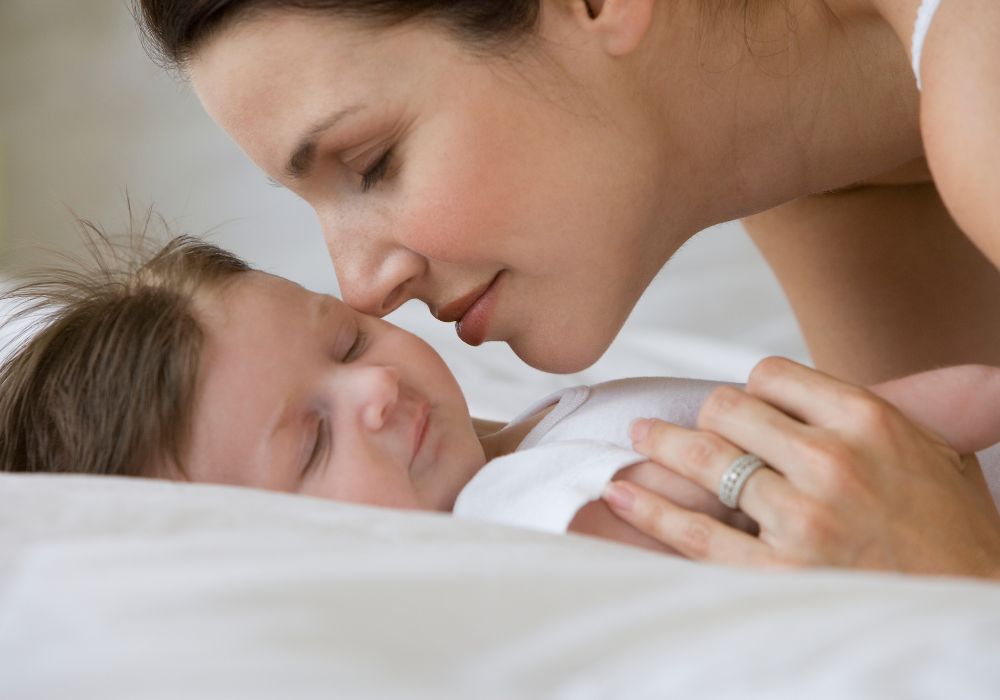 Mother and newborn
