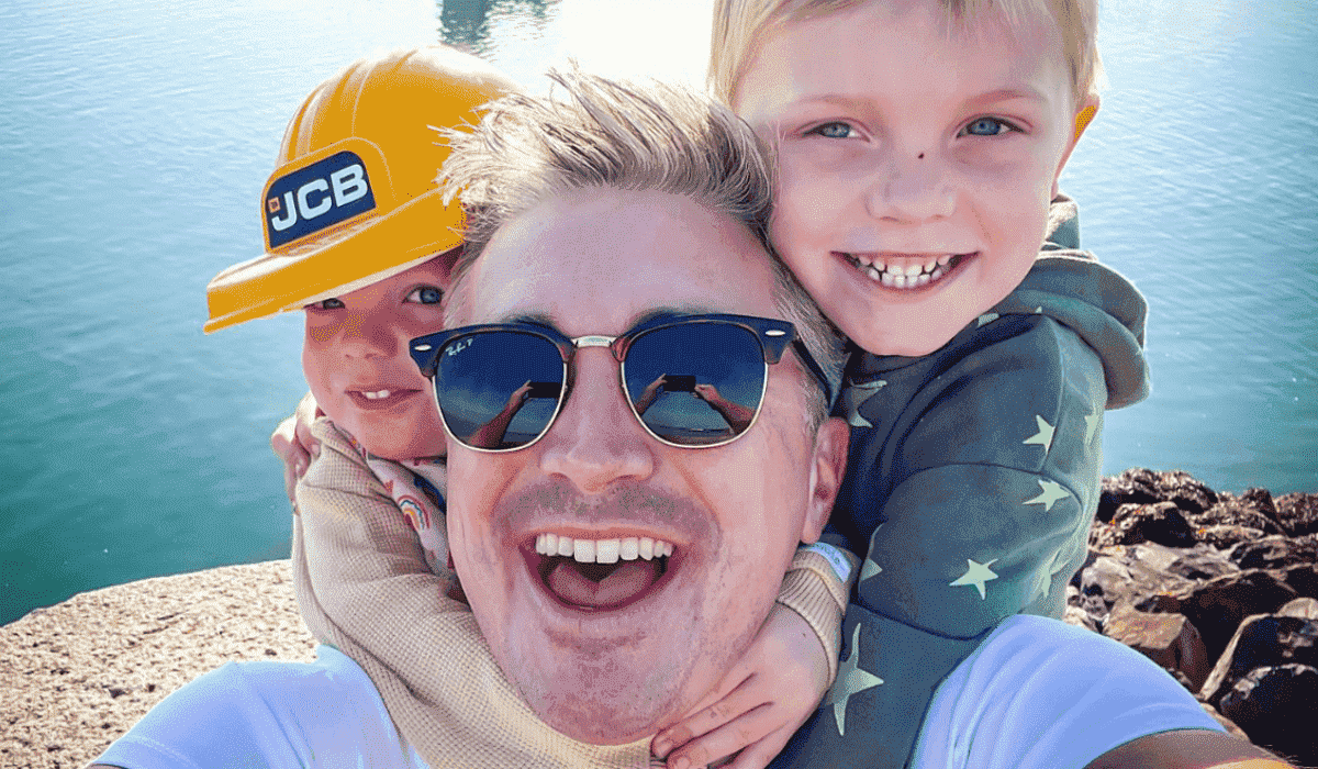 Donal Skehan and his young sons