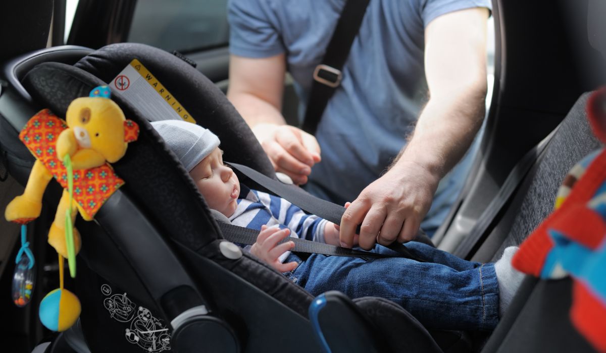 Baby in car seat