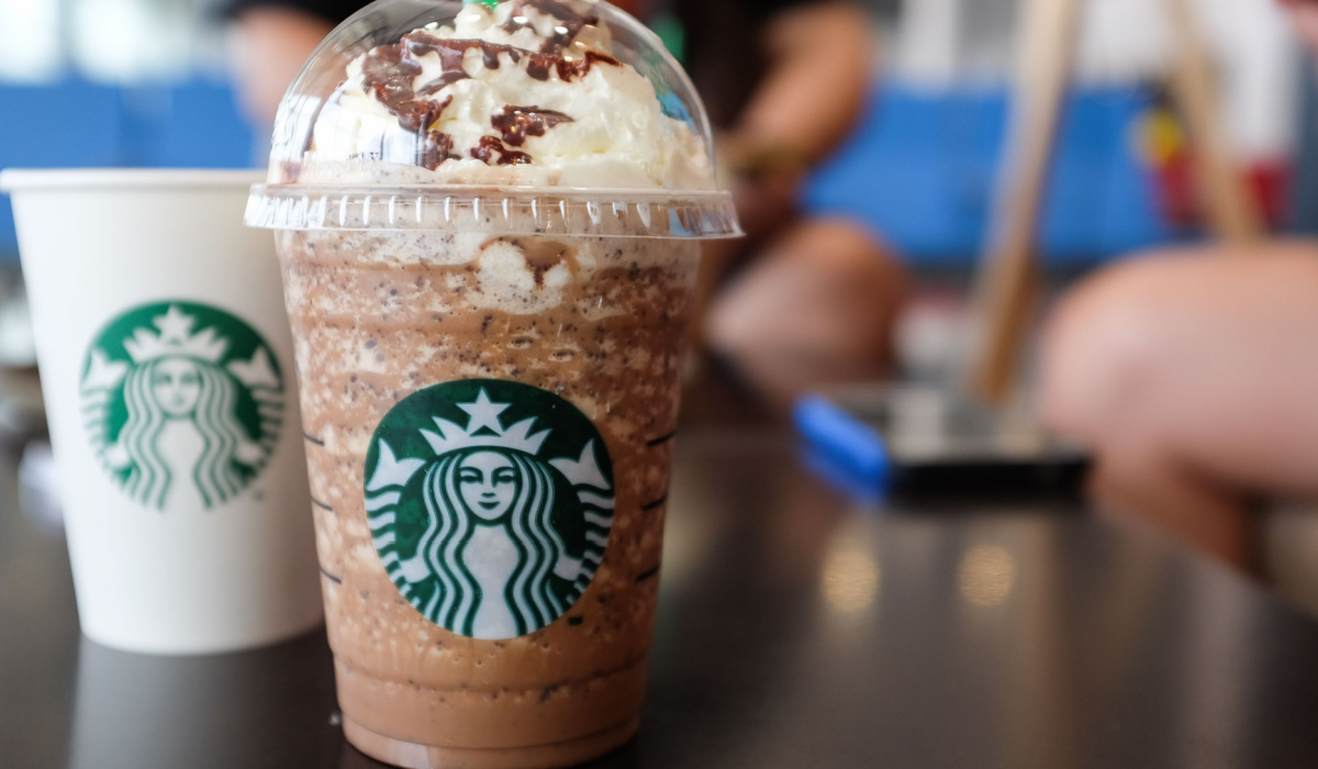 Starbucks iced coffee with cream