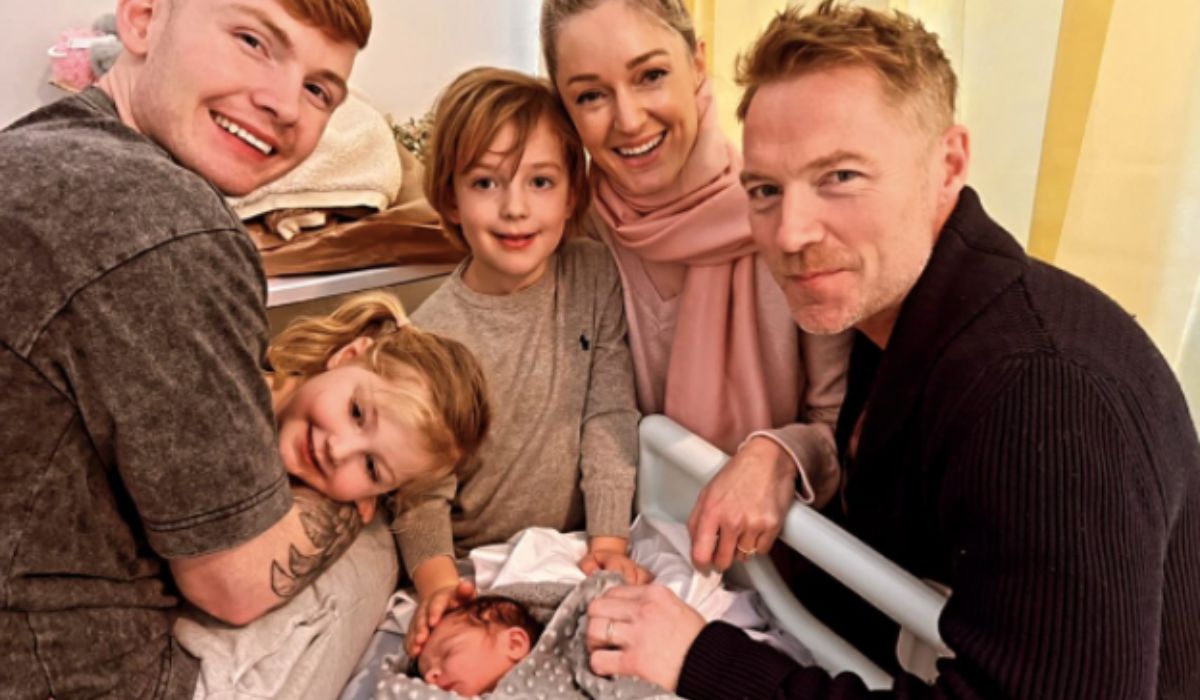 Ronan Keating with his grandchild