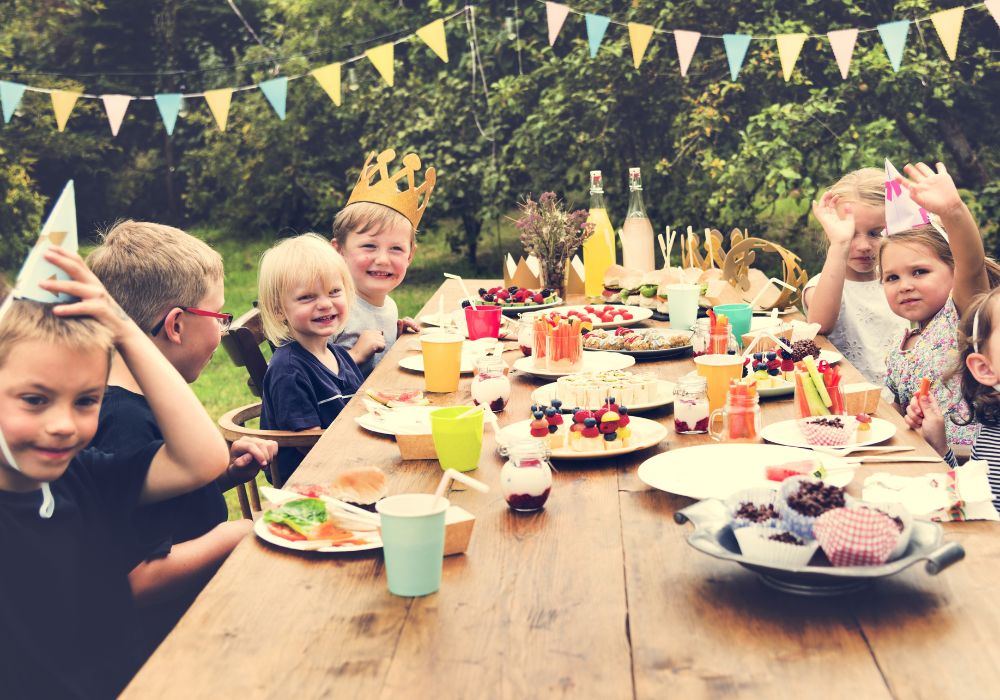 Kids at birthday party