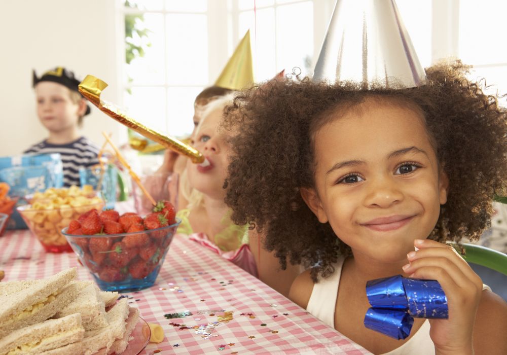Kids at birthday party