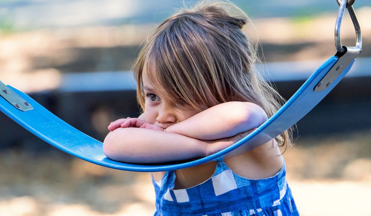 Shy little girl