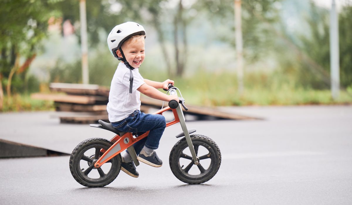 child on bike