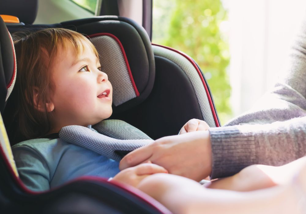 Baby in car seat