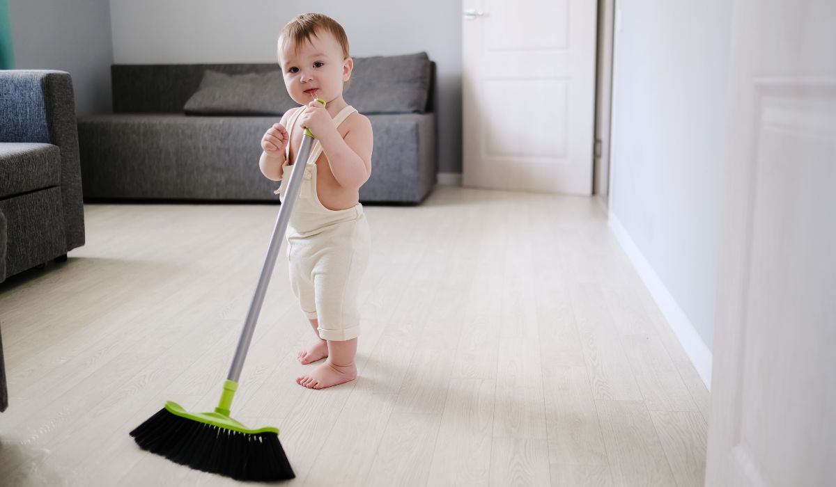 Baby sweeping