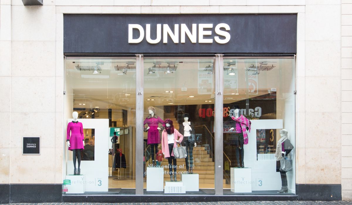 DUBLIN, IRELAND OCTOBER 3, 2014: A branch of Dunnes Store. It is a family run privately owned Irish fashion, homeware and food retail company operating for over 70 years.