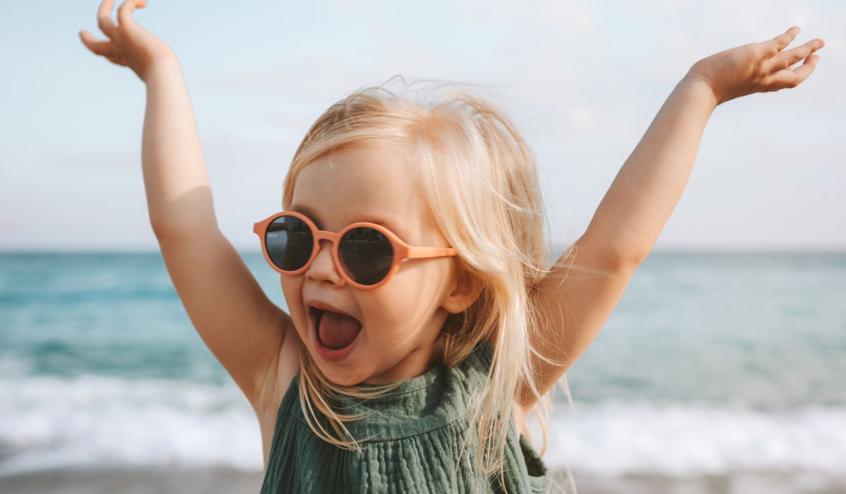 Little girl at beach