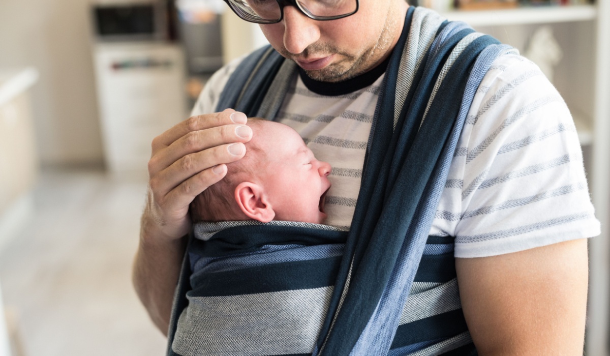 Dad with baby.