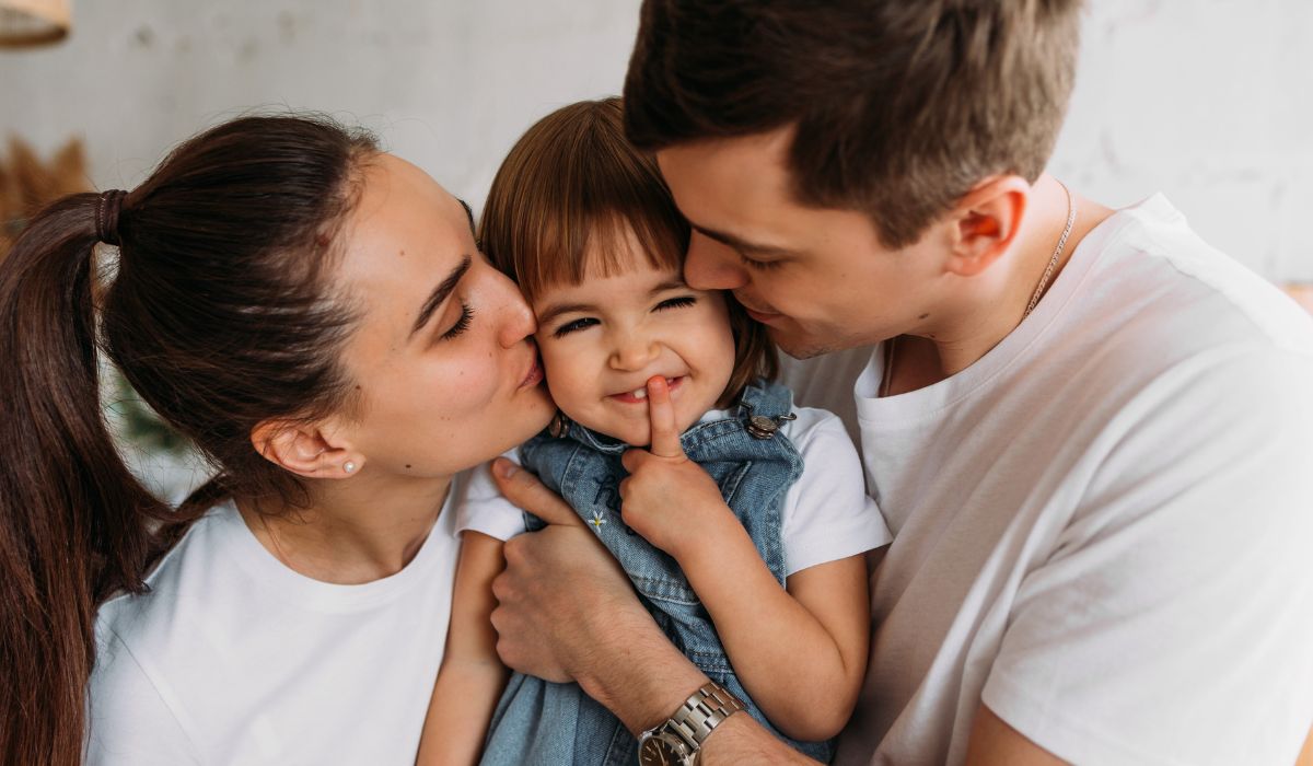Parents and little girl