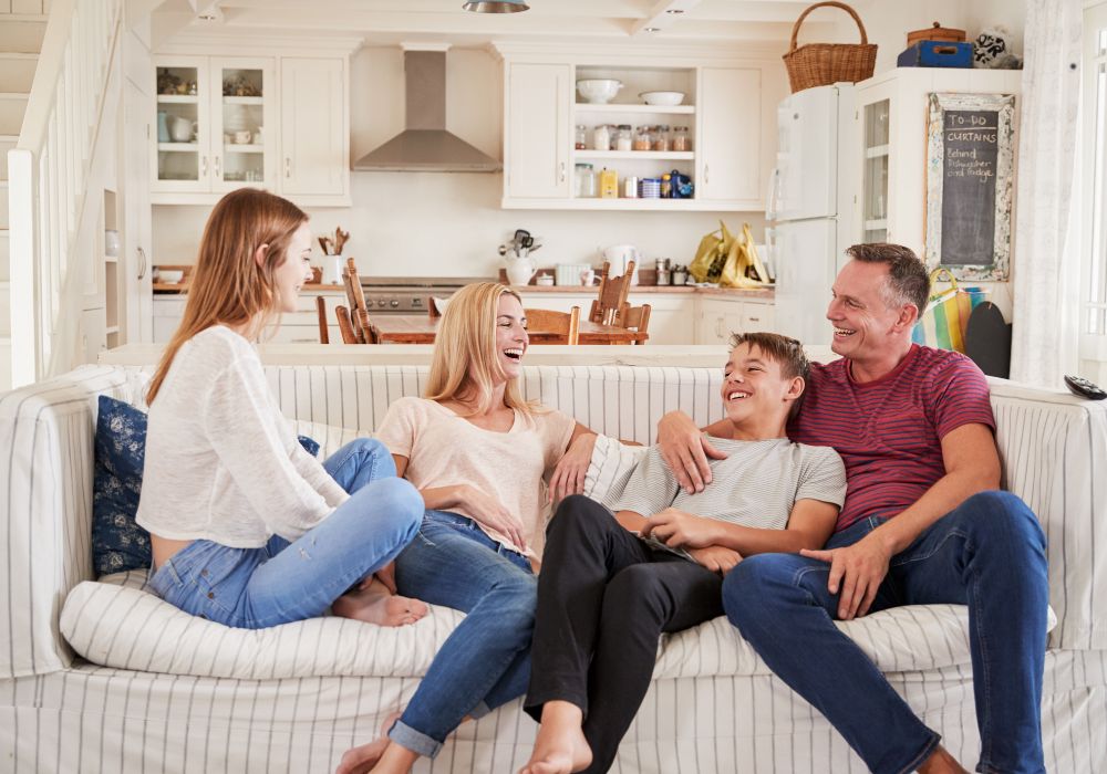 Parents and teenage children