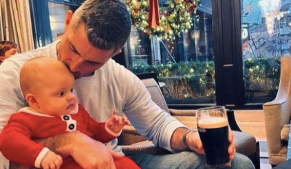 Rob Kearney and son Bobby