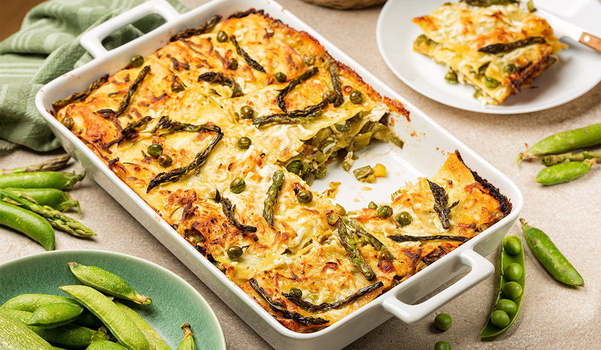 Spring Vegetable Lasagna. Pic: Shutterstock