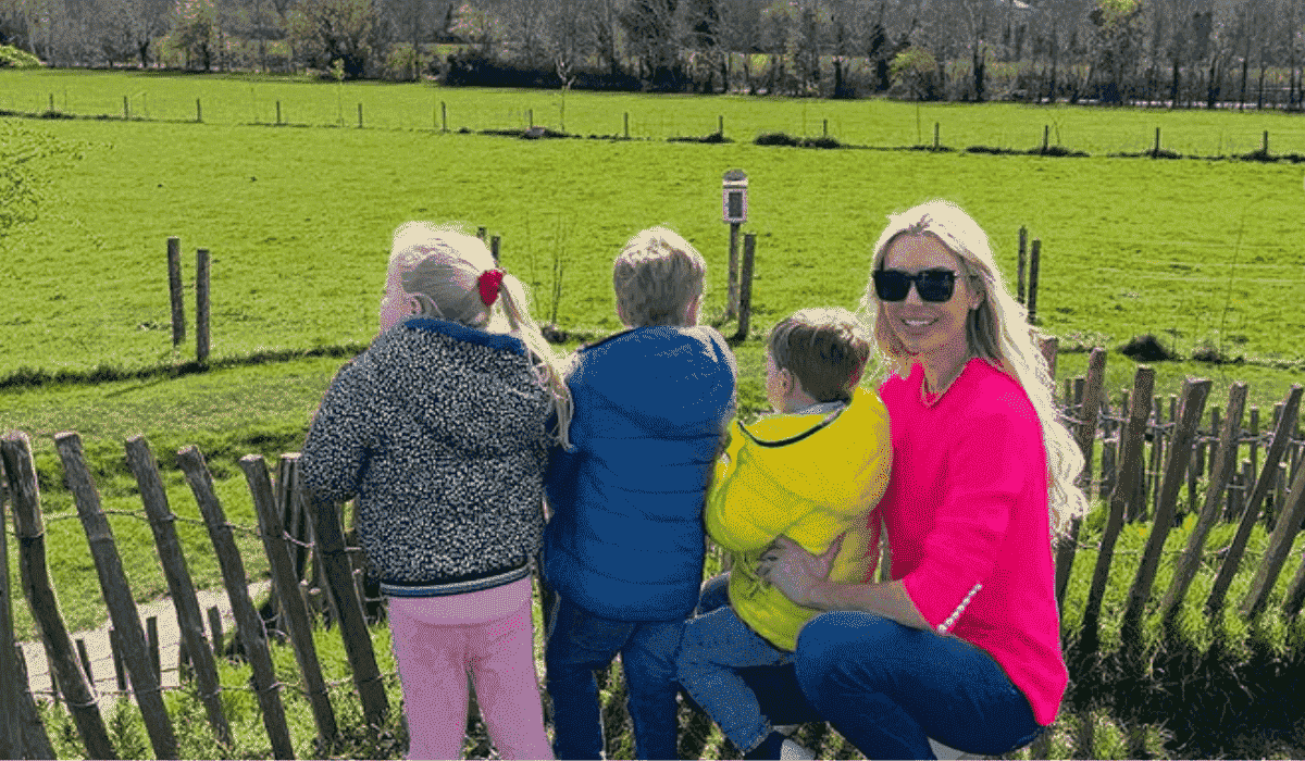 Rosanna Davison and her three children