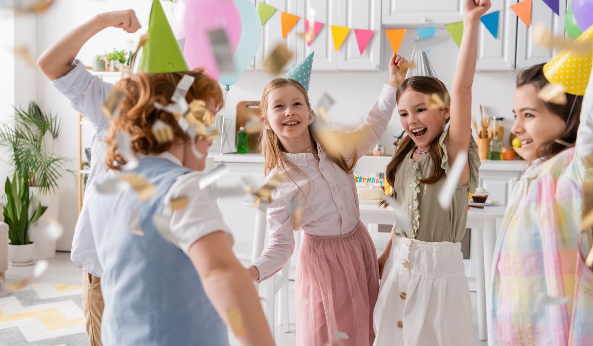 Children at party