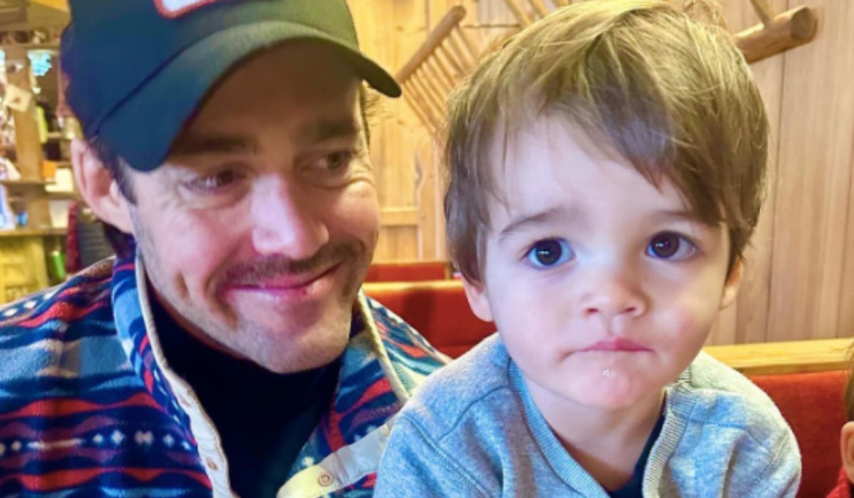Spencer Matthews with son Otto