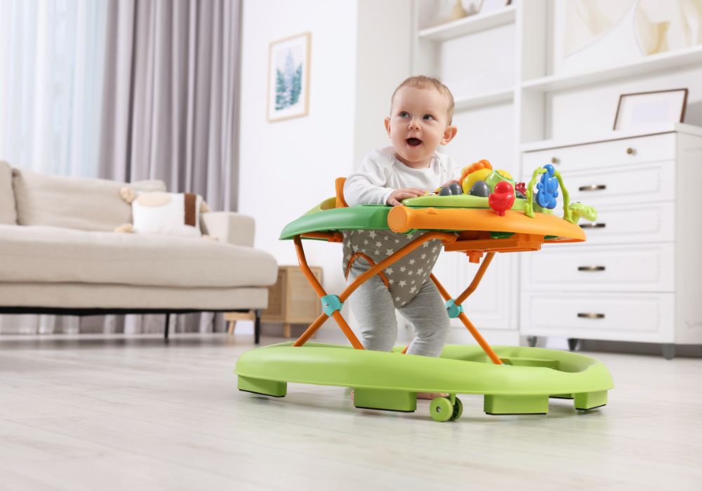 Baby in walker