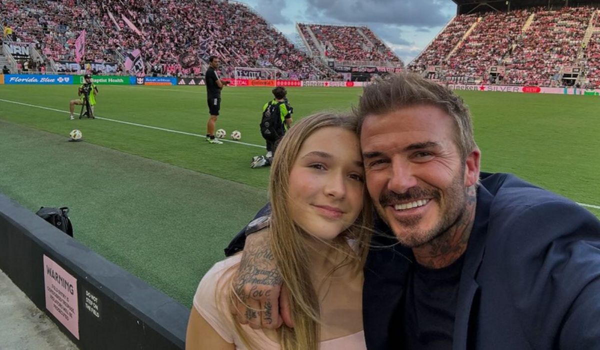David and Harper Beckham