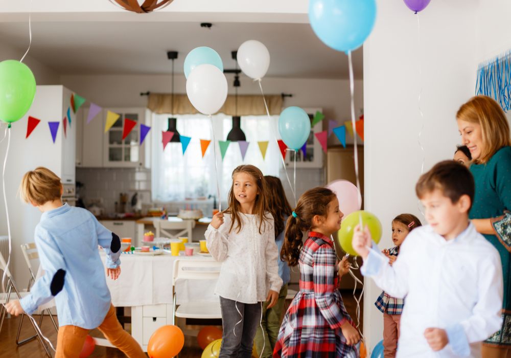 Kids at party