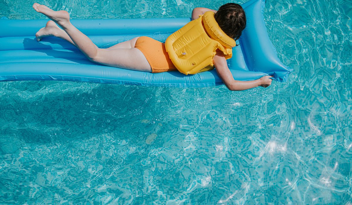 Child in pool