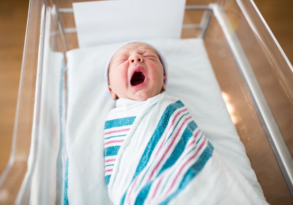 Baby in hospital