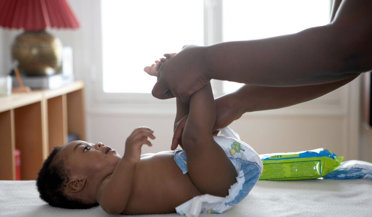 Baby nappy change