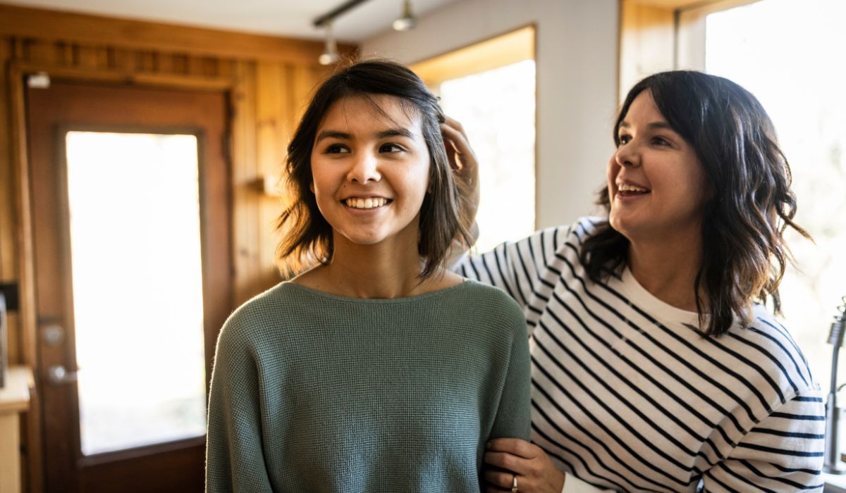 Mother and teen daughter