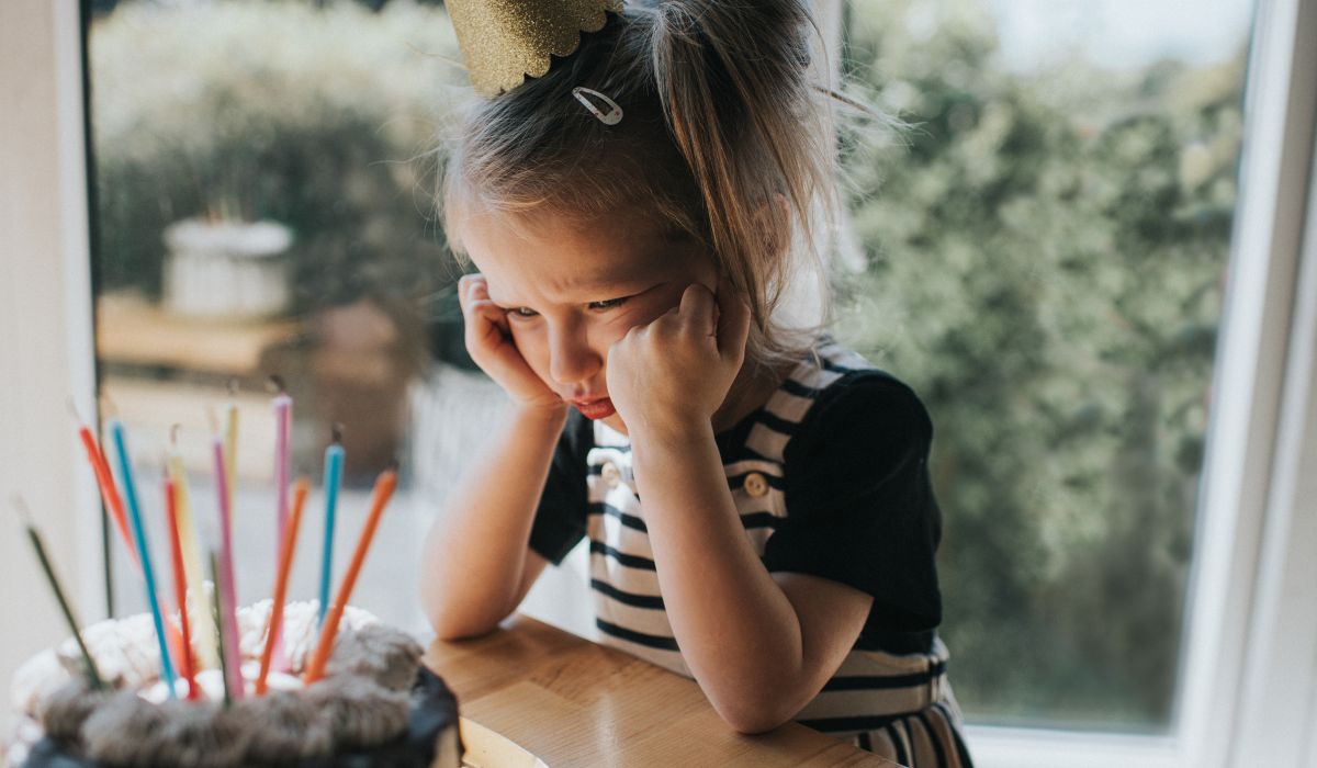 Sad girl birthday