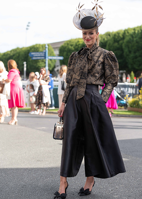 The Horse Show at the RDS. Best Dressed competition.
Best Dressed Winner Lorraine Ryan Kelly
Photo by Sean Dwyer 15/08/24