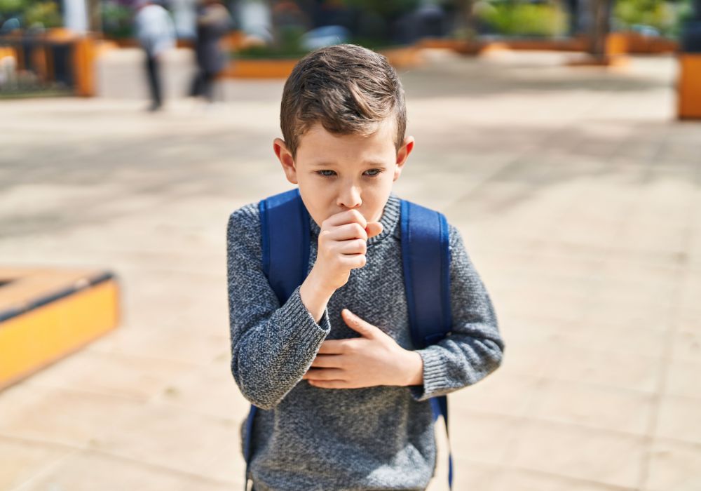 Sick child in school